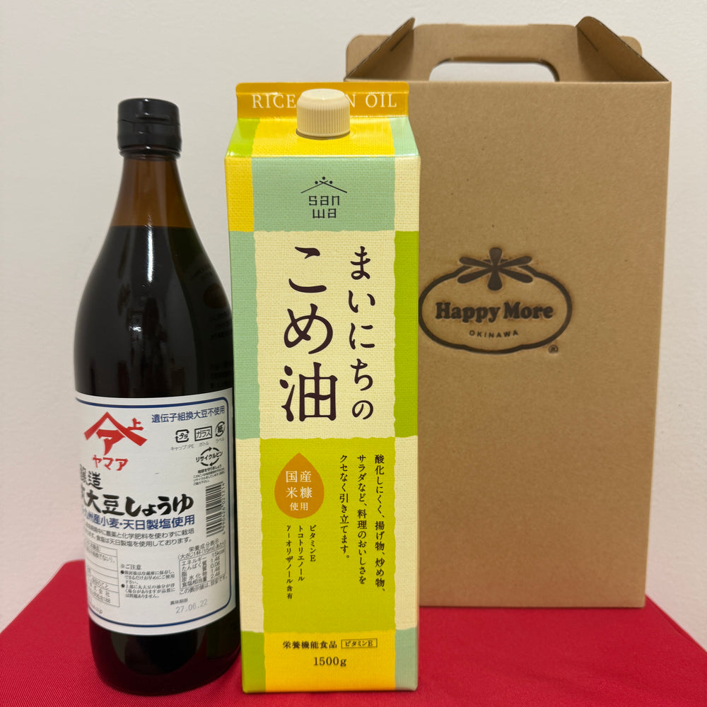これがあれば間違いない！こめ油・醤油セット